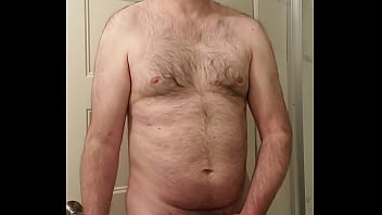 Preview 1 of Black Daimond Mom - Nude Martin Lavall&eacute_e mastubates,  ejaculates and eats his sperm with chocolate