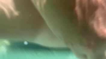 Preview 1 of Step Dad And Daughter Hot Sex - Underwater creampie and dildo in pussy