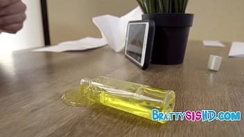 Preview 1 of Babyx Taxi - Free Using StepSis While She&#039_s Stuck WIth Glue