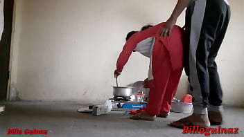 Preview 1 of Plump Women Sex Pictures - Indian girl cooking in kitchen and fucking with step brother
