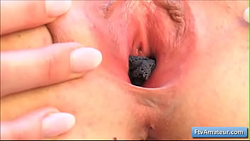 Preview 4 of Veronica Ferres Nackt - Sensual brunette teen amateur Brooke finger fuck her juicy bald pussy outdoor in public