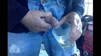 Preview 4 of Sean Deselect - Uncut Cock Pissing in a glass
