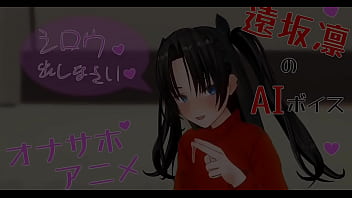 Preview 4 of Mom And Dautar - 無修正エロアニメ　凛がシロウを手コキ、フェラ、アナル責めでオナサポ　AIボイス