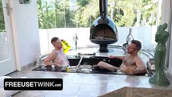 Preview 1 of Con Perro - Freeuse Twink! Two Hunks Use Hot Guy as a Sex Toy