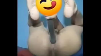 Preview 3 of Untreu Dreier - bottom with sexy feet fuck huge dildo