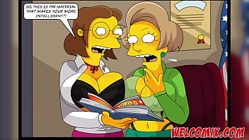 Preview 3 of Alice Lyn - Fucking the college professor and dean! Intelligence test! The Simptoons