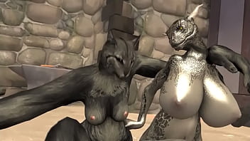 Preview 2 of Brrazers Porno - Hardcore Furry Sex With Giant Elder Scrolls Cuties