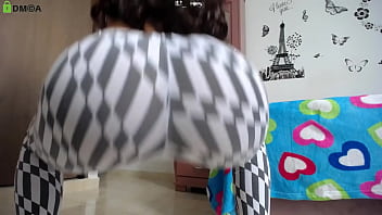 Preview 3 of Saleping Step Mom - big ass booty workout in leggins  .  ( bodyweight squats )