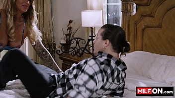 Preview 2 of X Video Bf Full Hd Hindi Mai - Hot big tit blonde MILF seduces her neighbor for a quick fuck with her juicy big tits - Lolly Dames,  Jay Romero