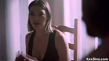 Preview 3 of Son Rep Hat Mom - XxxSins.com - Fans of eye contact are gonna love this video! Anny Aurora and Charles Dera are absolutely electric together as they try not to get caught by Charles&#039_