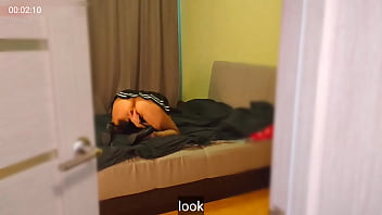 Preview 1 of Anal Note - Peeping On A 40 year old Stepmom / Upskirt / Stockings fishnet