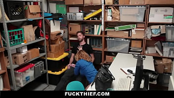 Preview 3 of Nada Bp - Young Guy Caught Stealing and Fucked Hard by Milf Security Officer