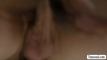 Preview 3 of Ayaka Sayama Bikini - Black shemale barebacked by pervert guy