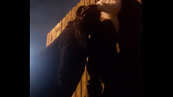 Preview 2 of Www Sexusa Online Hdcom - Using dumb hoe throat outside behind the dumpster in some apartments