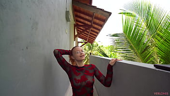 Preview 1 of Amanda Ann Bbwlovebug - Girl Next Door likes to Fuck on the balcony when no one is watching