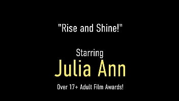 Preview 1 of Real Ladaboy - Busty Mommy Julia Ann Wakes Up Her Step Son With A Morning Handjob POV