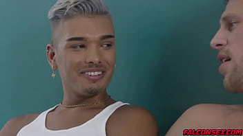Preview 3 of Rasian Sex - FalconSex.com - Roman Todd experiences his best gay sex ever as he bangs the cute Asian guy Leo Vice in all kind of acrobatic positions!