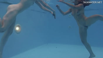 Preview 4 of Gril And Animal Xxx Com - Anastasia Ocean and Marfa are naked underwater