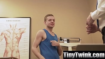 Preview 1 of Stacey Havoc Nude - Hung Doctor Barebacks Petite Patient and Assistant - TinyTwink