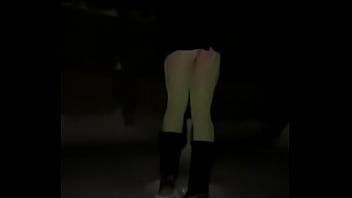 Preview 3 of Babe Kendra Gangbang - Body stocking in the snow
