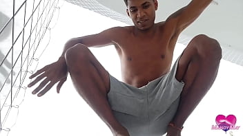 Preview 2 of Sons Bully - Cumming in her asshole on the balcony 0% pussy