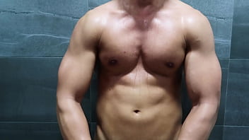 Preview 2 of Lediboy Cook Jarking - Pumped &amp_ drenched after gym - part 1
