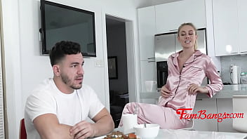 Preview 1 of Hungry Mom Seduce Sob - Step Aunt leans back and shows me her tits,  asks me to eat her pussy