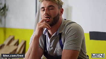 Preview 1 of Shy Girlfriend Spanked - Sexy Jock (Adrian Hart) Meets (Michael Boston) Put His Dick In His Mouth Right Away - Men