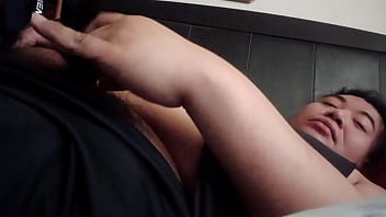 Preview 1 of Mom And Sister Fight To Fuck Son - Jerkin off myself  -cum on my belly  update 2022