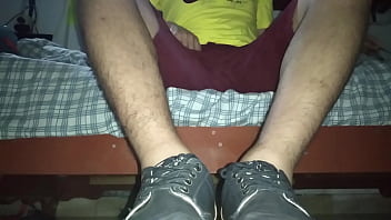 Preview 1 of Mom San Sax Vido - Sweaty size 9.5 feet after work