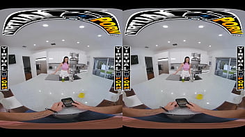 Preview 1 of Young Ls - VIRTUAL PORN - Asian Hottie Madi Laine Is Tired Of You Not Cleaning Up For Yourself. Time To Pay The Price,  Buddy! #VR
