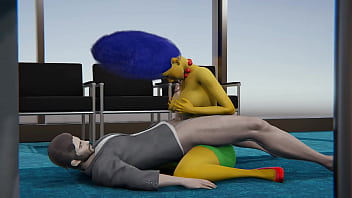 Preview 1 of Ggg Fetish Piss - The Simpsons Inspired - Marge Simpsons gets creampied