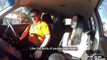 Preview 2 of Creamy Shoot - Inked UK babe stuffed by tutor after driving lesson
