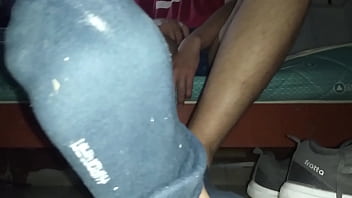 Preview 3 of Xxx Myanmar 2018 - Sweaty blue socks and barefeet in my room