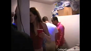 Preview 2 of Filiphina Chubby - teen gives head as others watch