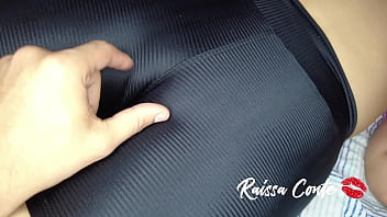 Preview 2 of Mia Khalifaxxxxxx - short legging atolado na buceta pata de camelo