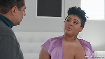 Preview 1 of Lesbian Straponl - Masseur Sneaks A Glory Hole Pussy Snack / Brazzers  / stream full from http://zzfull.com/sime