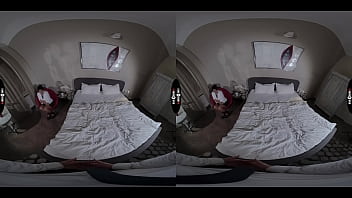 Preview 1 of Hairynatural - DARK ROOM VR - Cream Pie In Her Face