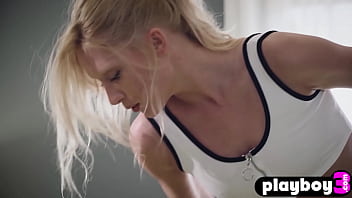 Preview 2 of Melanie Hill Movie Sex - Amazing small tits blonde teen Gerda reveals ass and amazing naked body