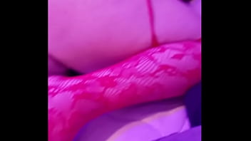 Preview 1 of Moslem Xnxx Www - Full fishnet bodysuit he plays with her!