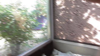 Preview 1 of Laday Gaga - Hairy mature rimming in front of window