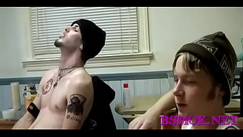 Preview 2 of Demet Dating Hd - Smoking dude tugs his jock