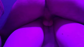 Preview 4 of Fack Japanes - Purple romantic color lighting for horny teen student fucked hard in dominating doggy