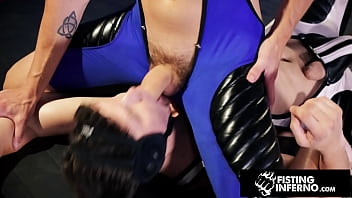 Preview 2 of B Indonesia - Hunk Wrestler Pinned N&#039_ Facefucked - Devin Franco,  Shane Cook - FistingInferno