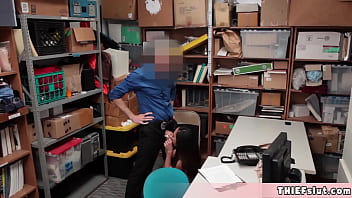 Preview 3 of Big Drif - Cute pretty faced half asian shoplifter