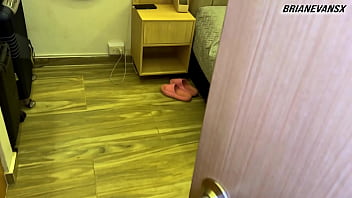 Preview 1 of Office Boss Secretary - Blonde fitness model with great legs fucks me like a horny latina whore - Brian Evansx