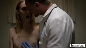 Preview 2 of Xnxx Myanmarcom - Skinny TS barebacked by her horny doctor