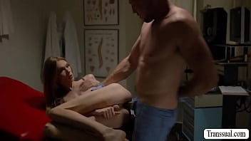 Preview 4 of Xnxx Myanmarcom - Skinny TS barebacked by her horny doctor