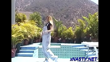 Preview 2 of Hot Lesbo Step Mom - Spicy blonde woman Camille fucks so nicely