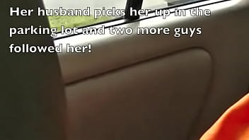 Preview 4 of Elder Sister Wanks Brother - Exhibitionist Wife #88 - Russian MILF Tatiana Dogging Parking Lot Handjobs After Nude Beach voyeur Teasing With Her Butt Plug!  Public Pussy Flashing!